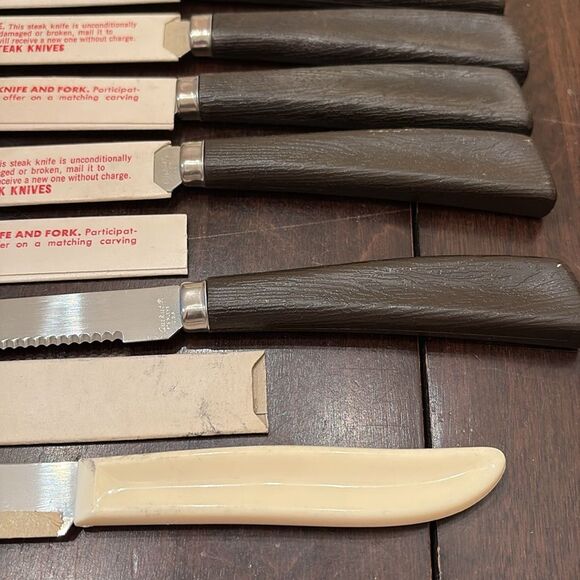 Set of  5 Vintage Quikut Steak Knives and Paring knife - Picture 3 of 5